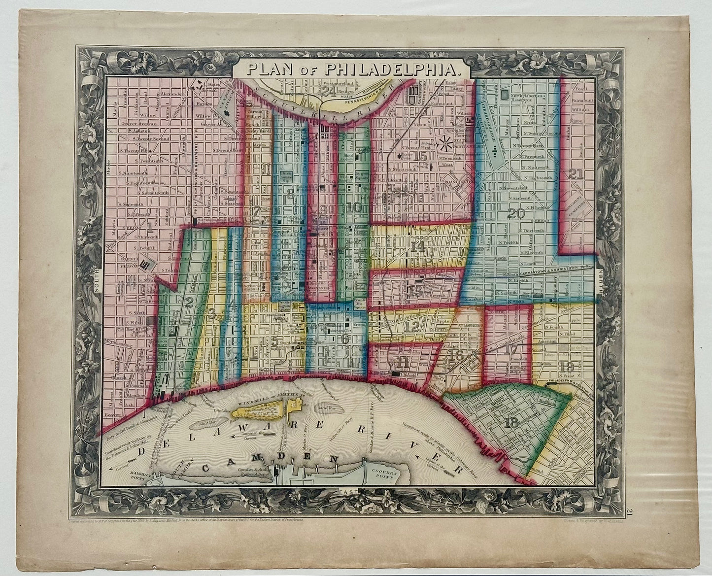 Philadelphia by Samuel A. Mitchell, 1860