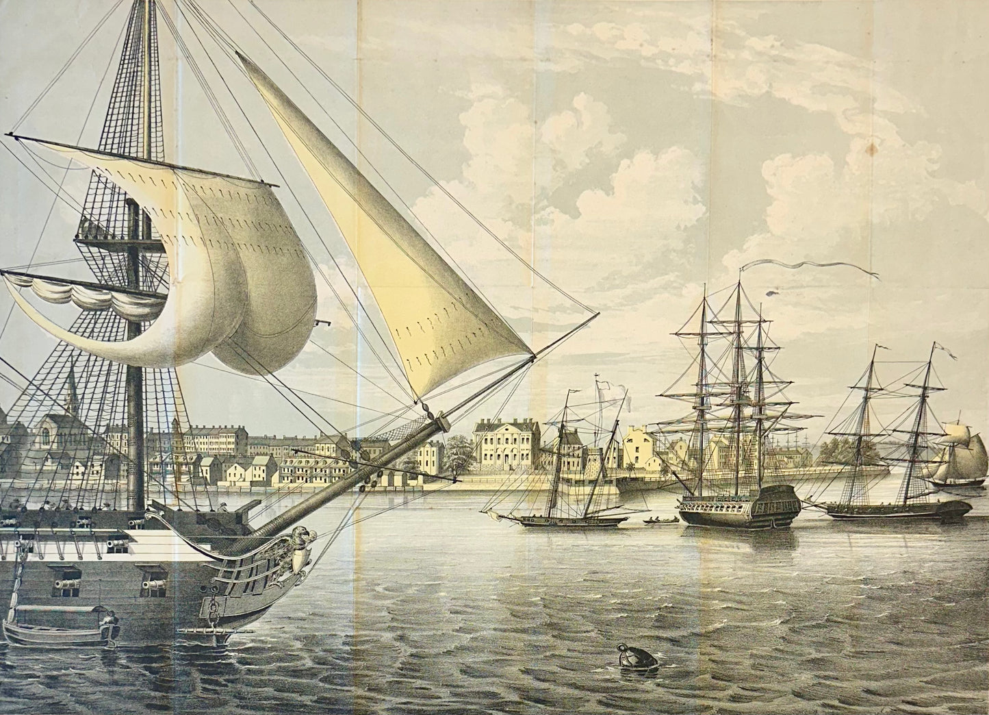 New York City Harbor by George Hayward, 1862