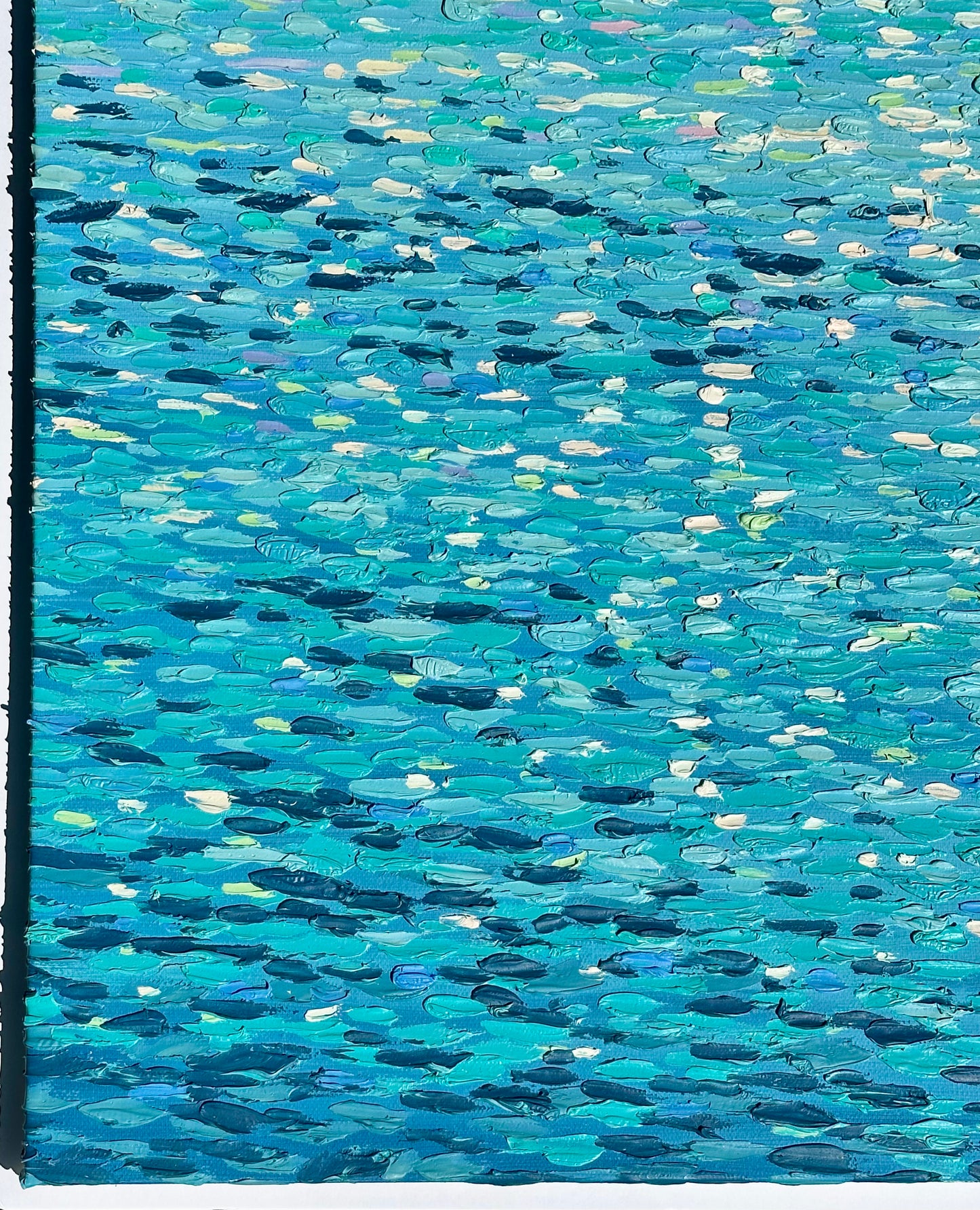 Contemporary Abstract Vibrant Waterscape by Ryan C.