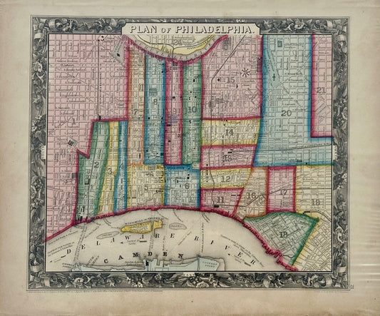 Philadelphia by Samuel A. Mitchell, 1860