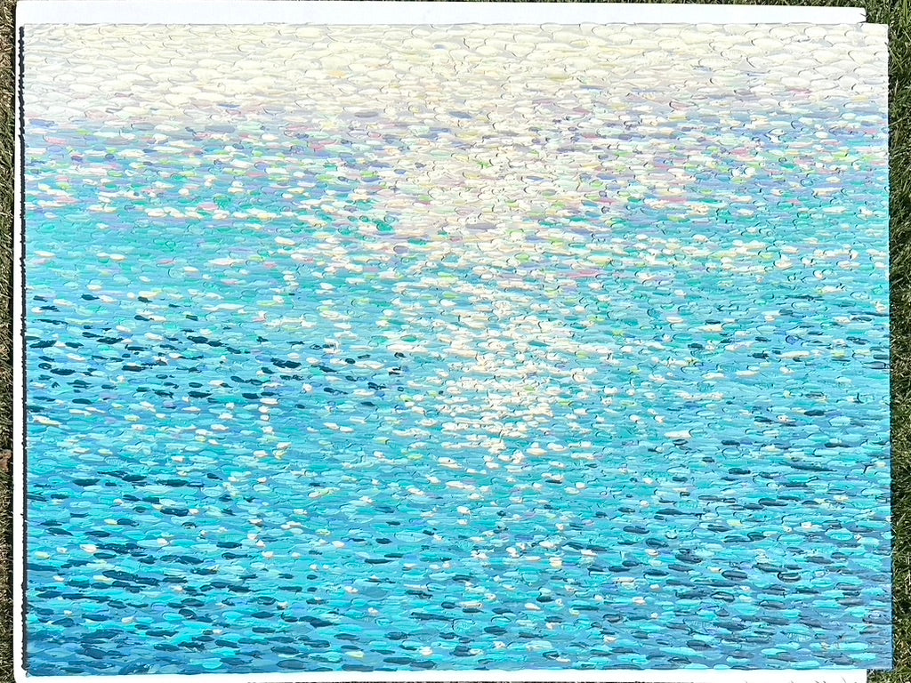 Contemporary Abstract Vibrant Waterscape by Ryan C.