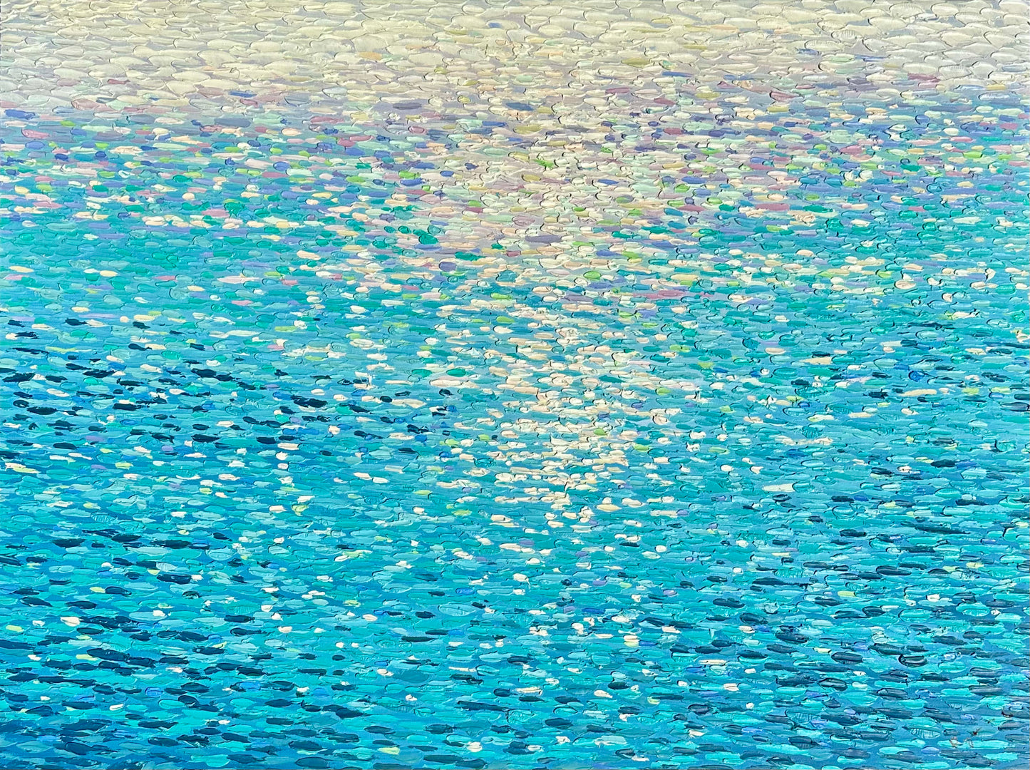 Contemporary Abstract Vibrant Waterscape by Ryan C.