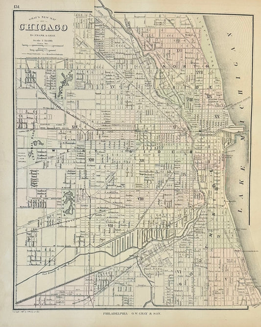 Chicago, Original Engraving by Gray, 1870