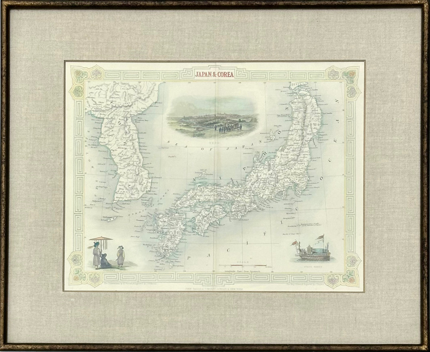 Japan & Korea by Tallis, 1851