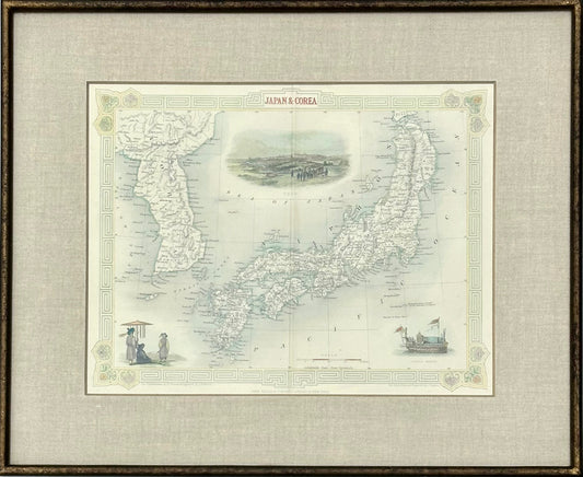 Japan & Korea by Tallis, 1851