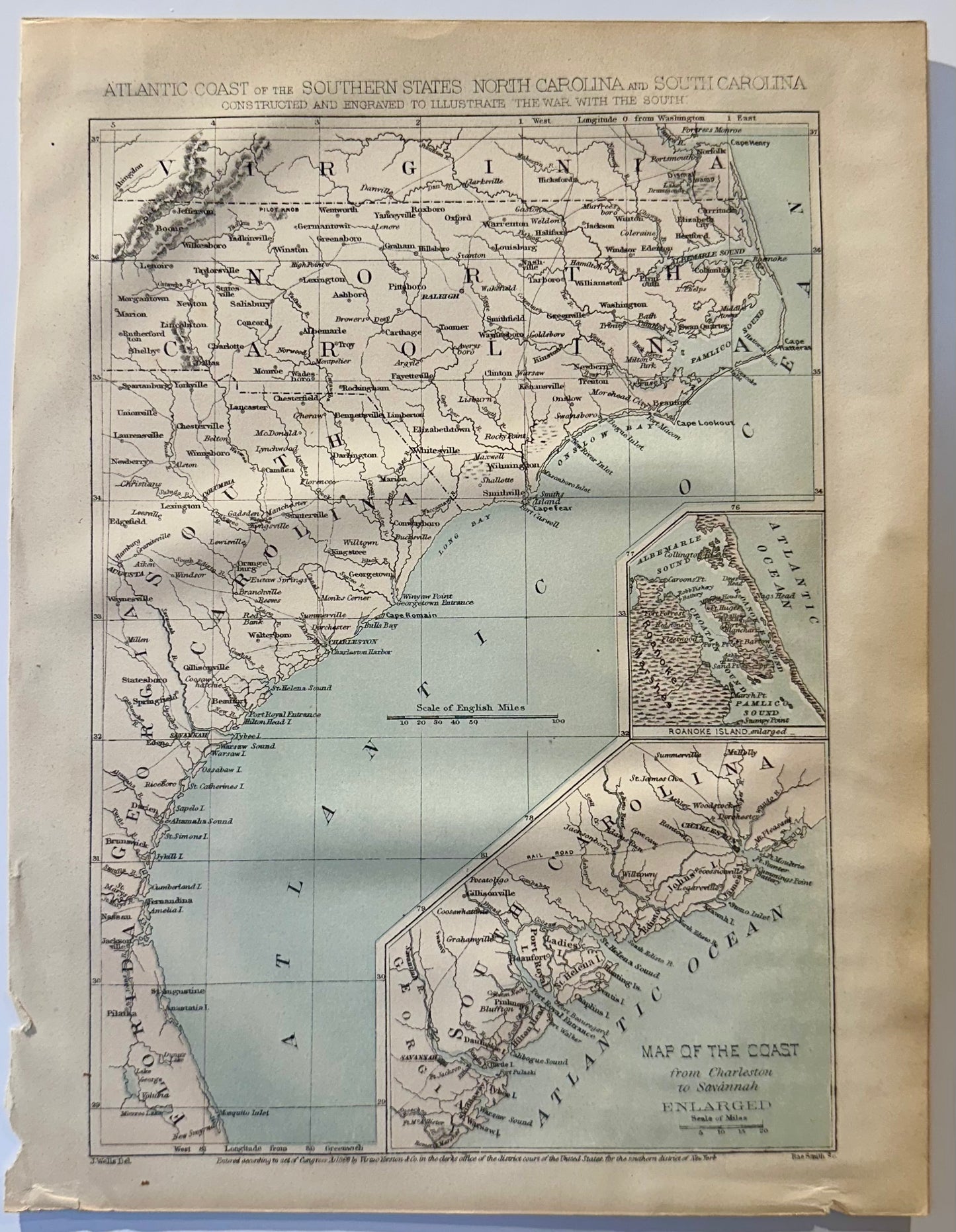 Atlantic Coast & Carolinas, 1863