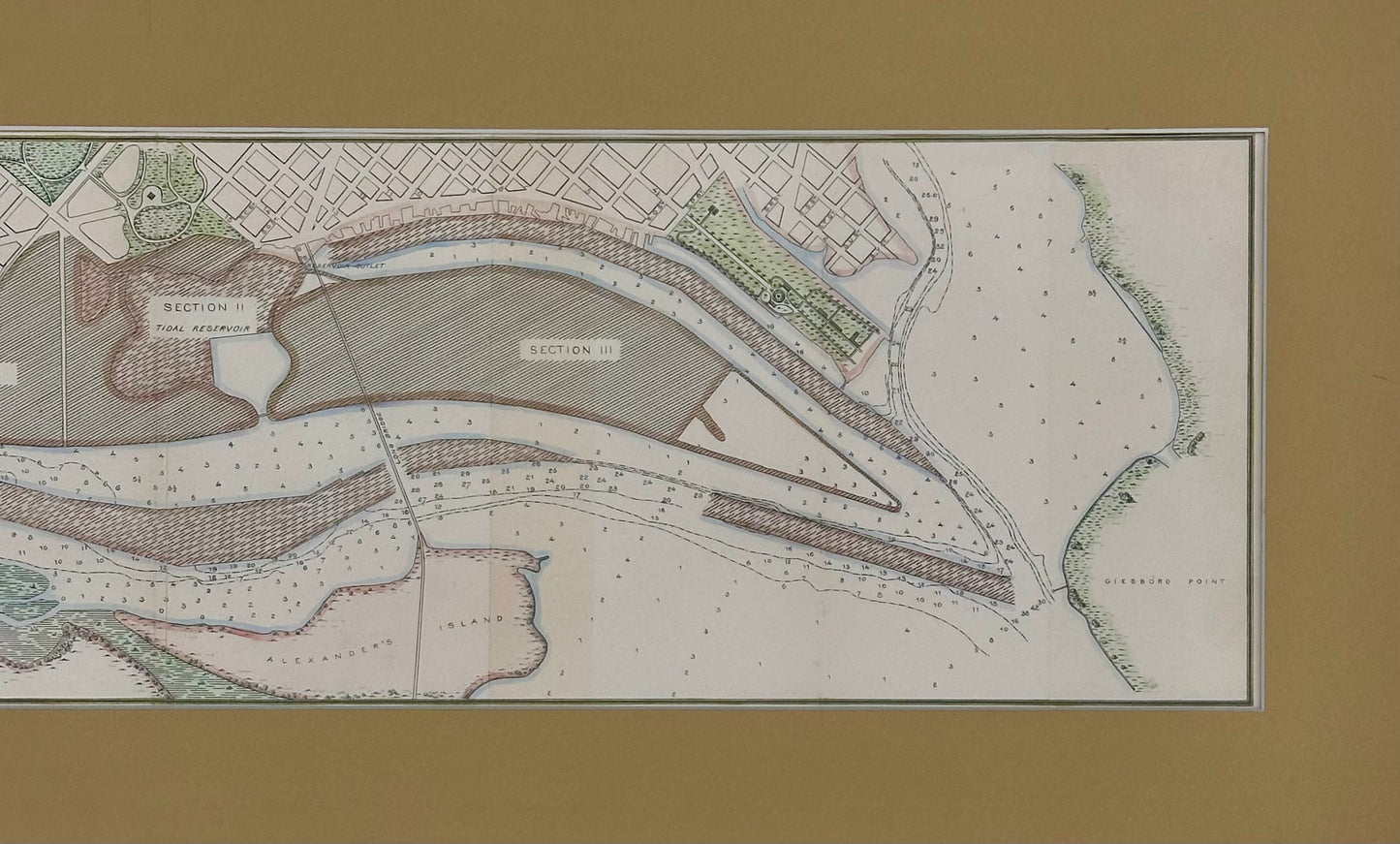 Potomac River, Original Coastal Chart, 1885