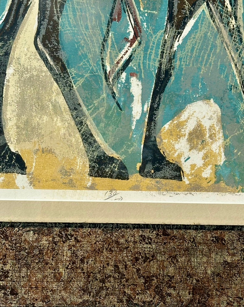 Homage to the Pharoah, lithograph by J. Demerio (framed)