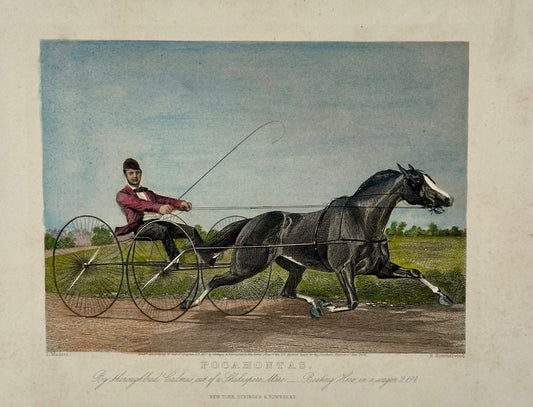 Pocahontas Harness Horse Racing print by Forester, circa 1857