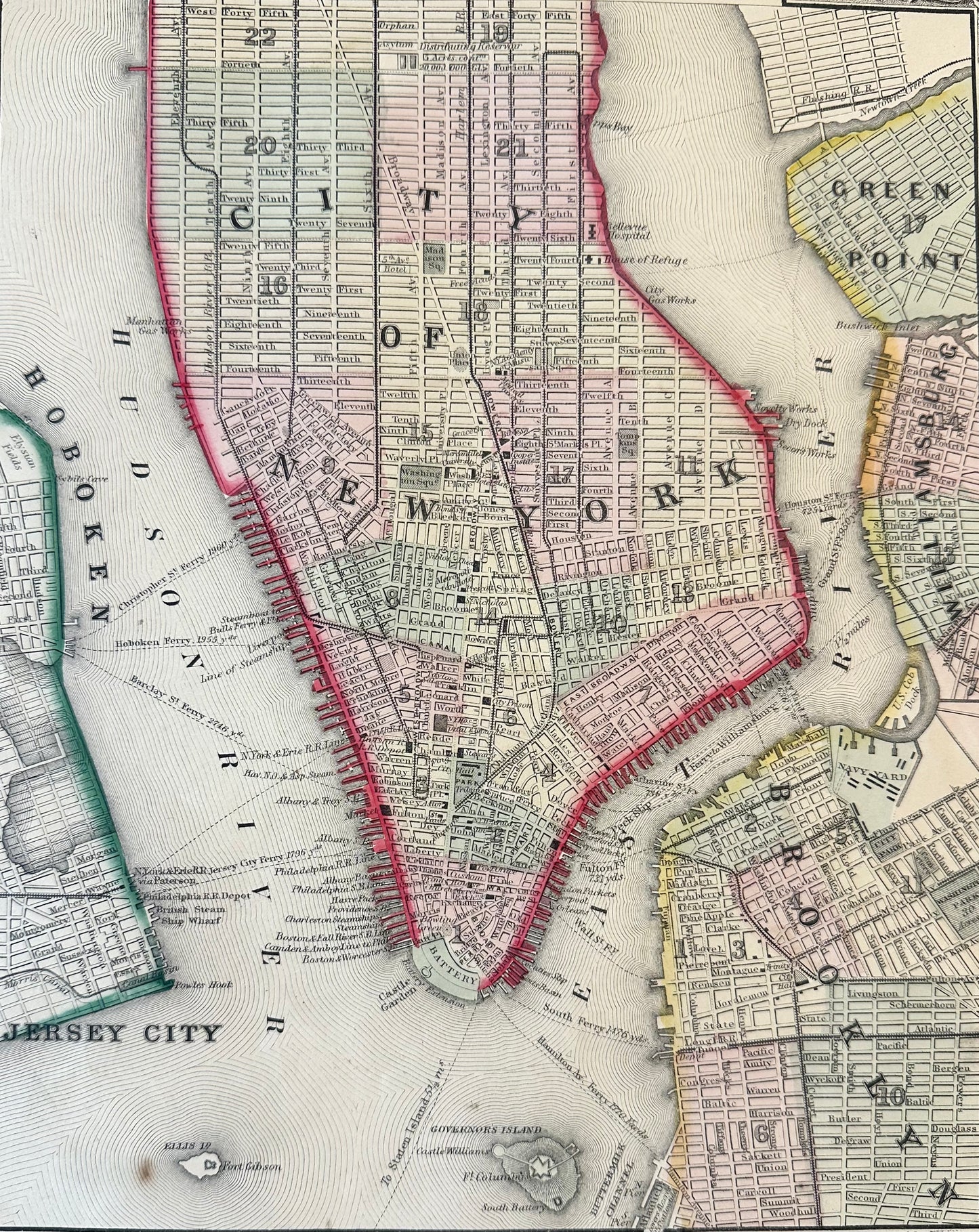 New York City by Samuel Mitchell, 1863