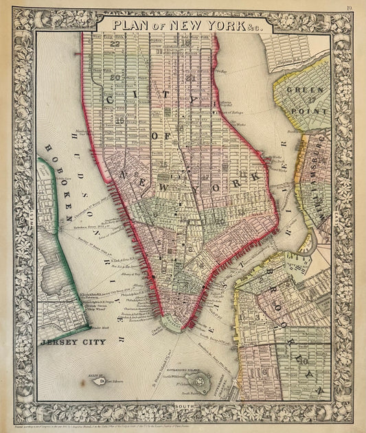 New York City by Samuel Mitchell, 1863