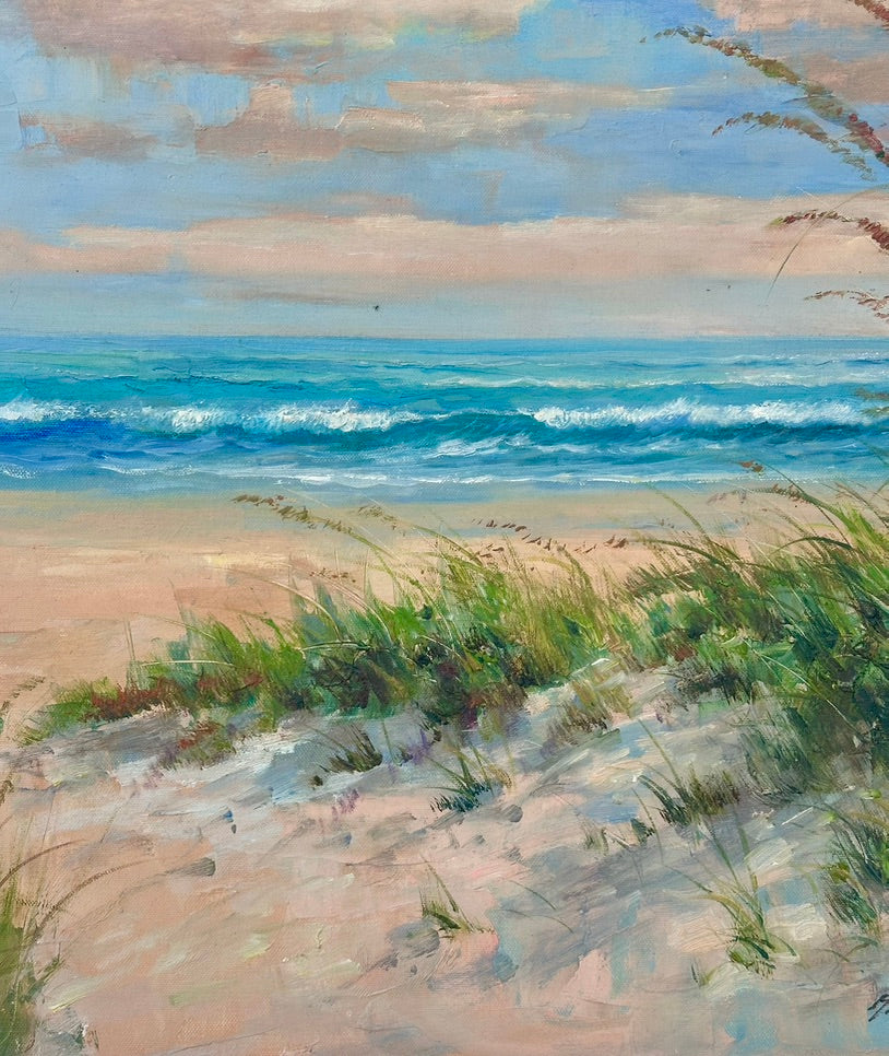 Beach Dune Scene, Original oil on canvas by Matt Thomas