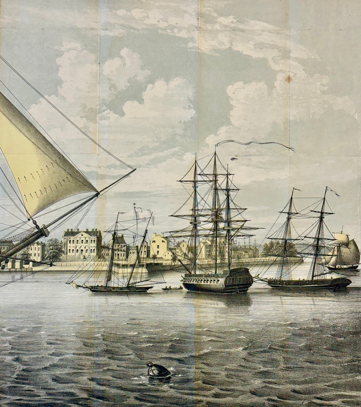 New York City Harbor by George Hayward, 1862