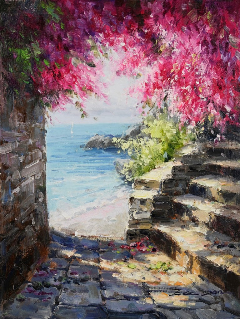 Coastal View Painting by Eric Sam, Unframed