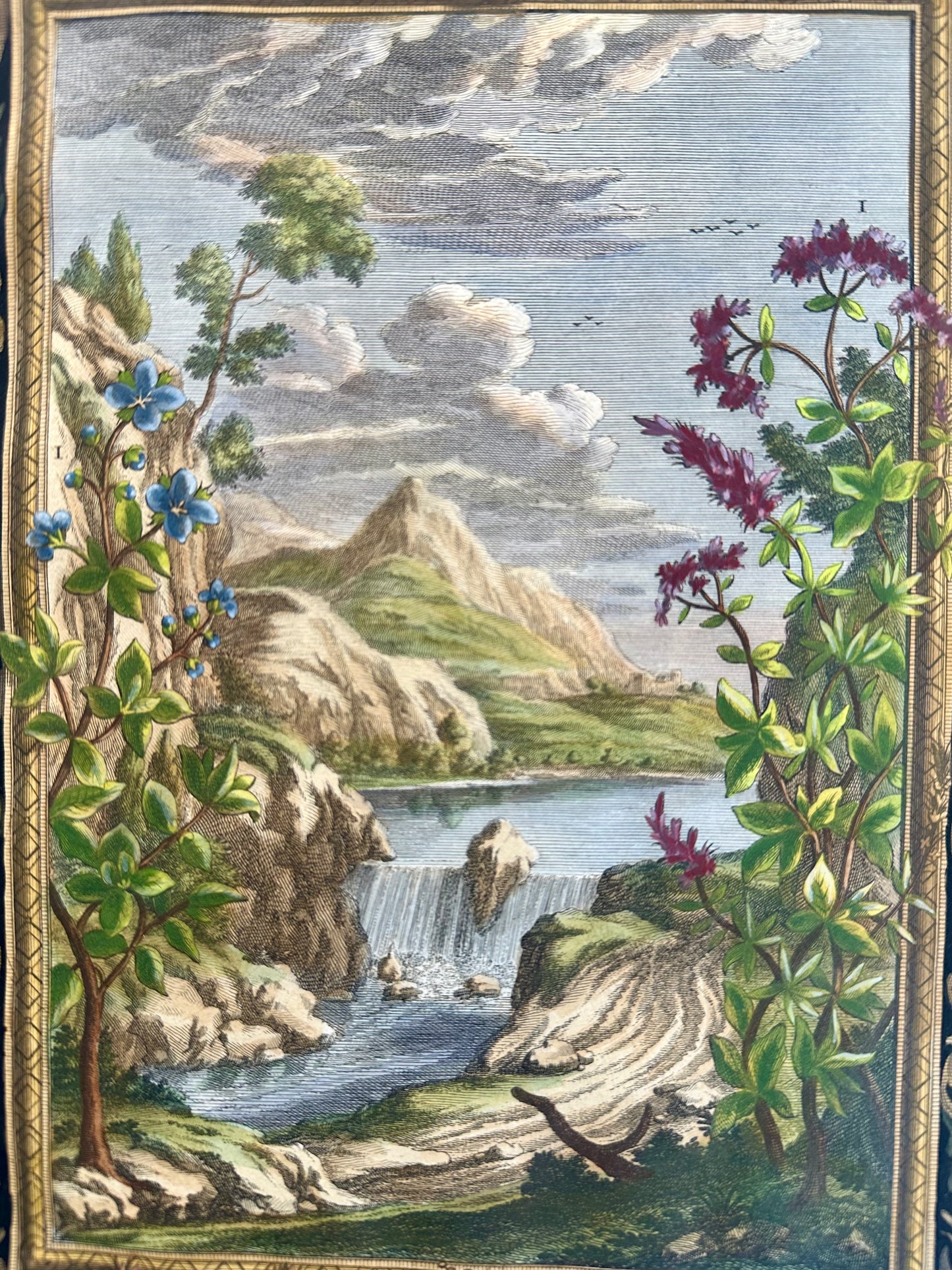 Creation of Universe, Original Engraving by Johann Scheuchzer, 1731