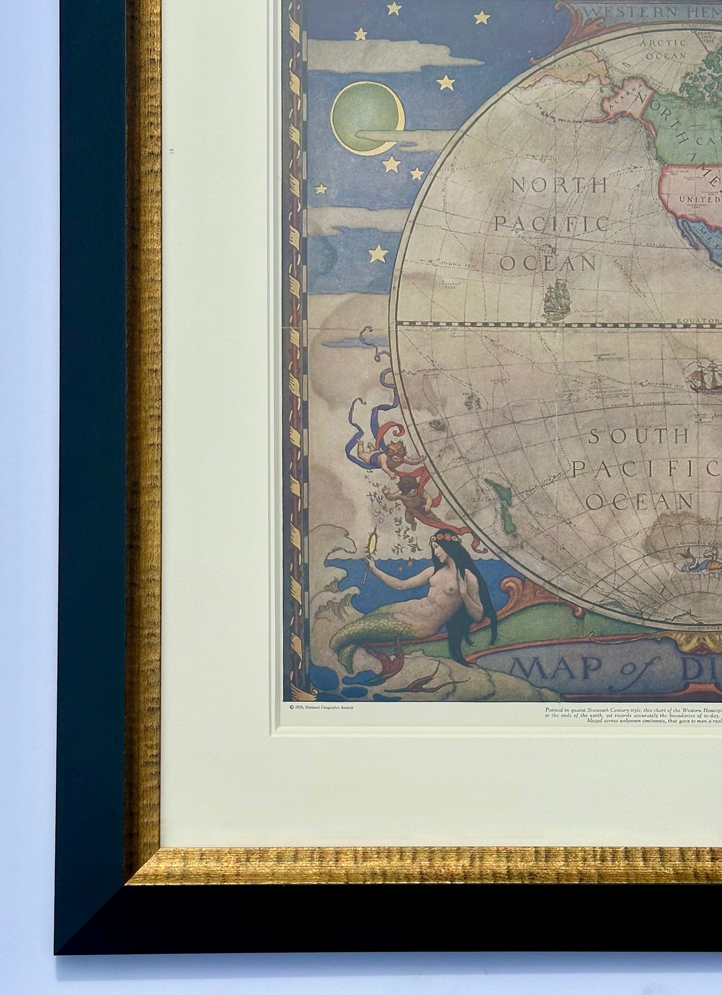 Maps of the World, N.C. Wyeth. Lithograph, 1928 (Pair)