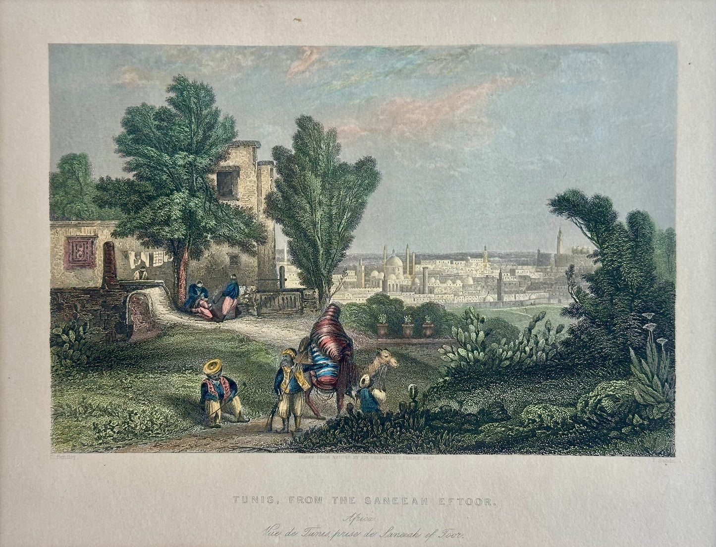 Tunis (Saneeah Eftoor), Africa, Original Print, 1840