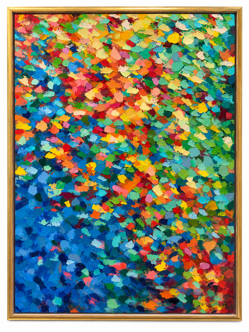 Abstract Painting on Canvas – Textured Palette Knife Style – Framed 36 x 48 Large Modern Contemporary Painting on Canvas – Textured Palette Knife Style – Unstretched 36 x 48 Modern Contemporary