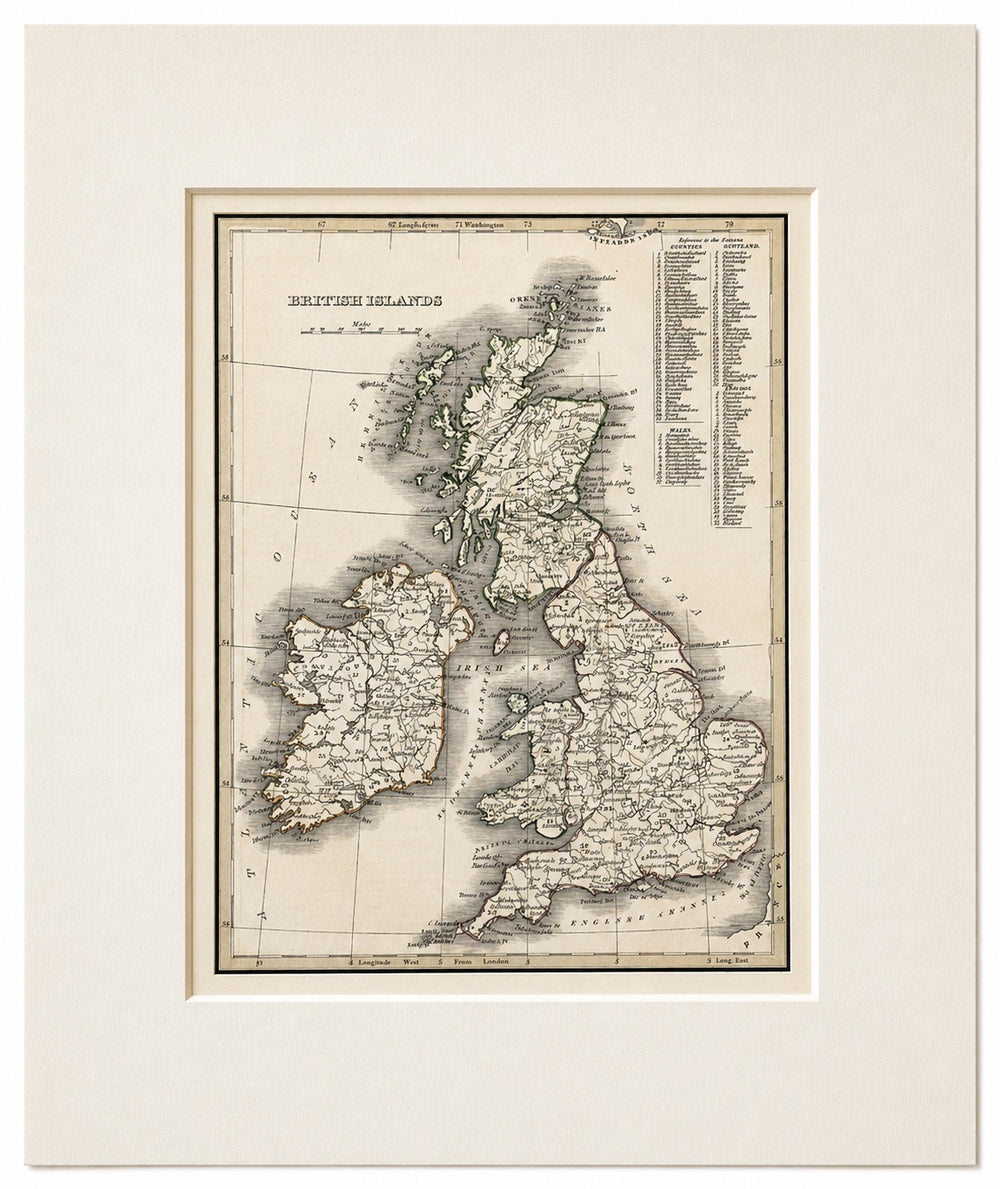 British Islands: England, Scotland, Wales, and Ireland by Bradford, 1835