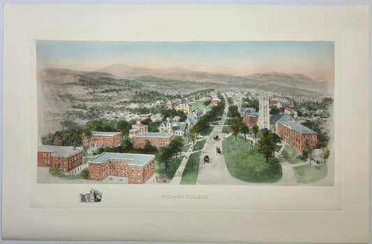 Williams College (Massachusetts), After Richard Rummell, c.1913 — Hand-Colored Print Wove Paper, Large