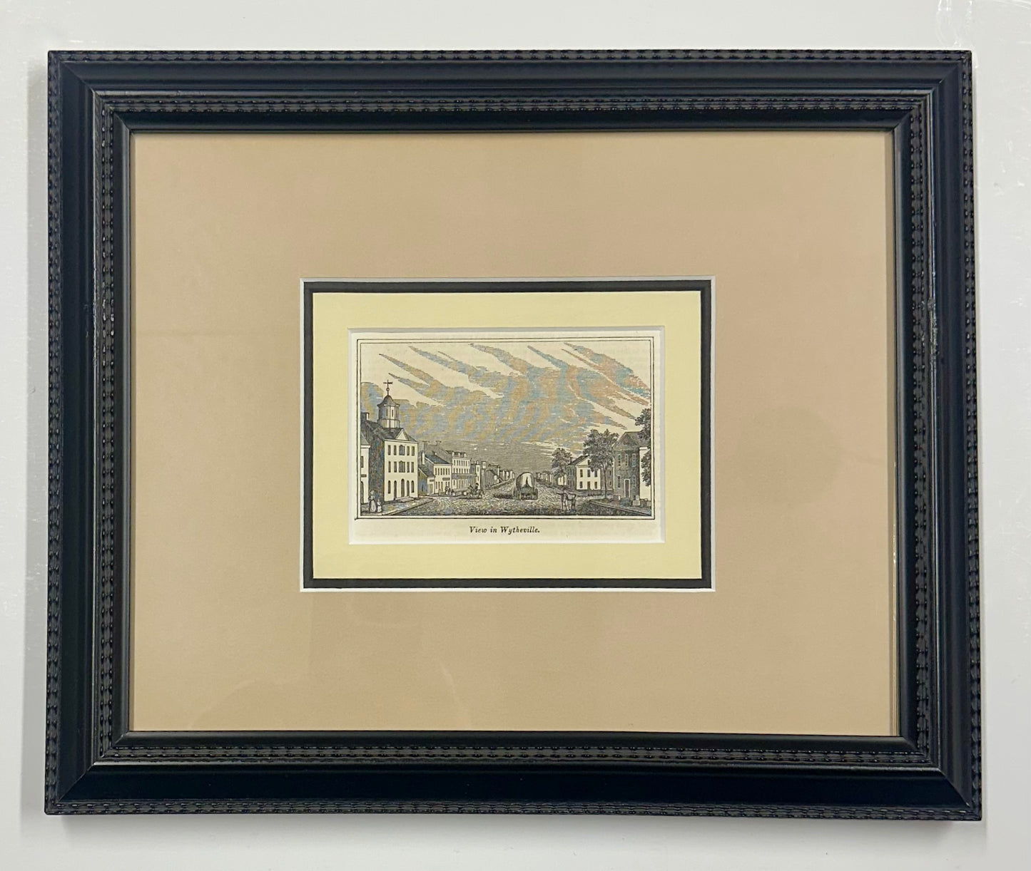 Wytheville, Virginia Original print, 1855 (framed)