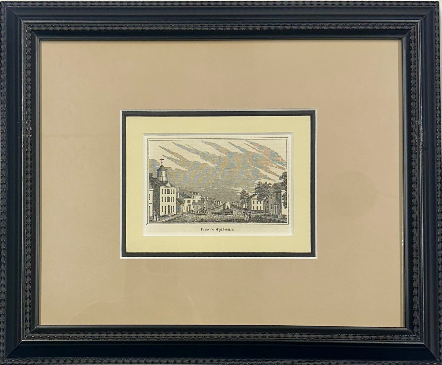 Wytheville, Virginia Original print, 1855 (framed)