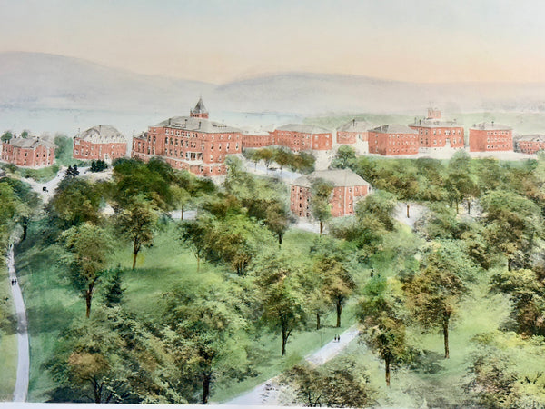 University of Tennessee (Knoxville) After Richard Rummell, c.1913 — Hand-Colored Print Wove Paper, Large
