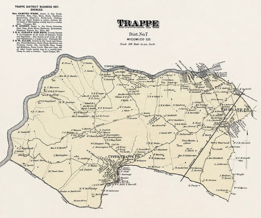 Trappe: Upper Ferry, Shad Point, and Fruitland in Wicomico County, Maryland, 1877
