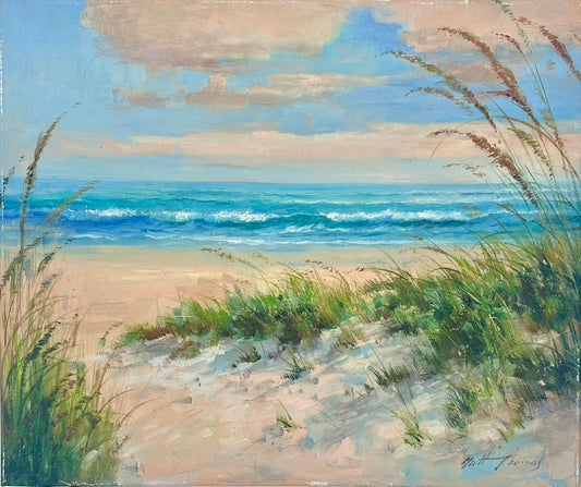 Beach Dune Scene, Original oil on canvas by Matt Thomas