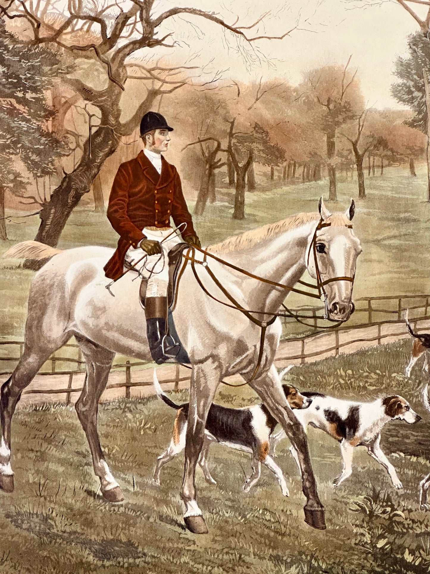 Going to the Meet, engraving by Wallace Hester, 1893