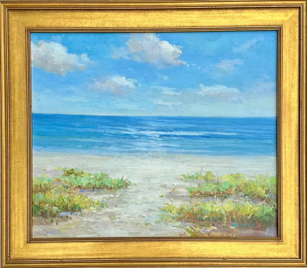 Morning Break, Original Oil on Canvas by H. Cole (Framed)