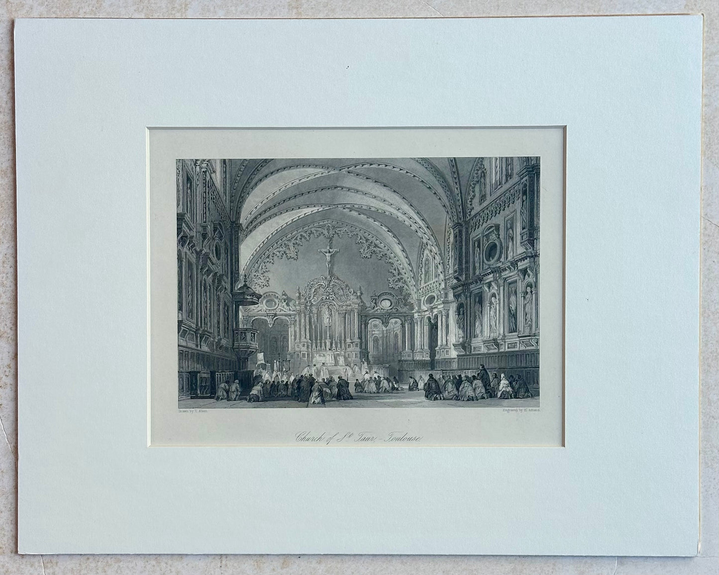 Church of St. Taur (Notre-Dame du Taur) Toulouse, France, 1840