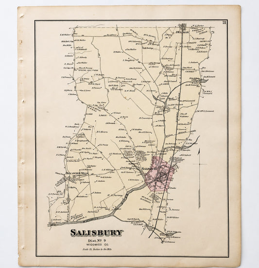 Salisbury, Maryland & Rocawakin Mills, 1877