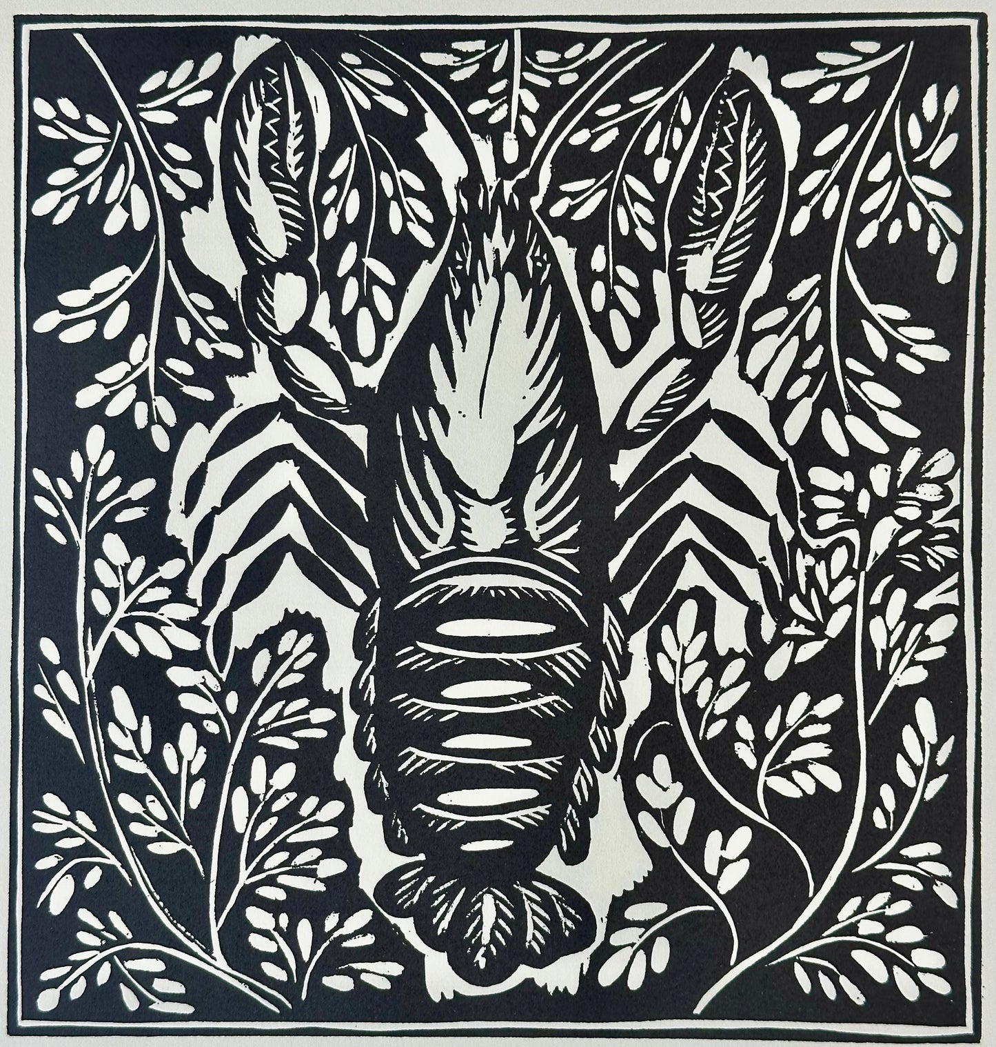 Crayfish Poem after Raoul Dufy, 1911