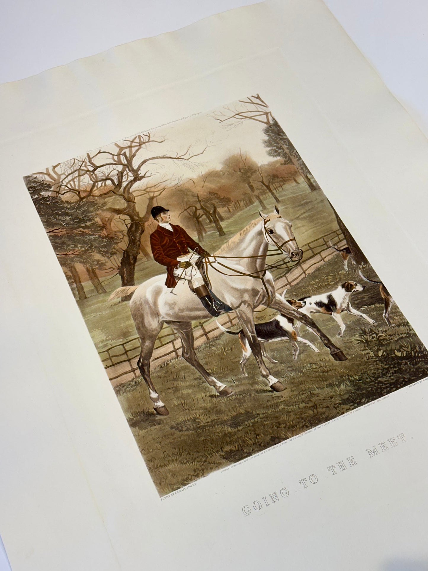 Going to the Meet, engraving by Wallace Hester, 1893