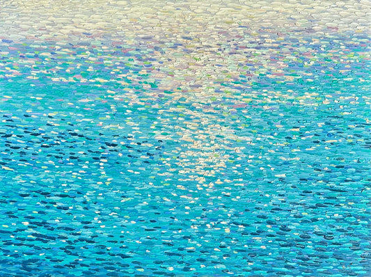 Contemporary Abstract Vibrant Waterscape by Ryan C.