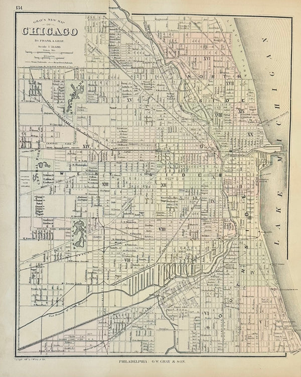 Chicago, Original Engraving by Gray, 1870
