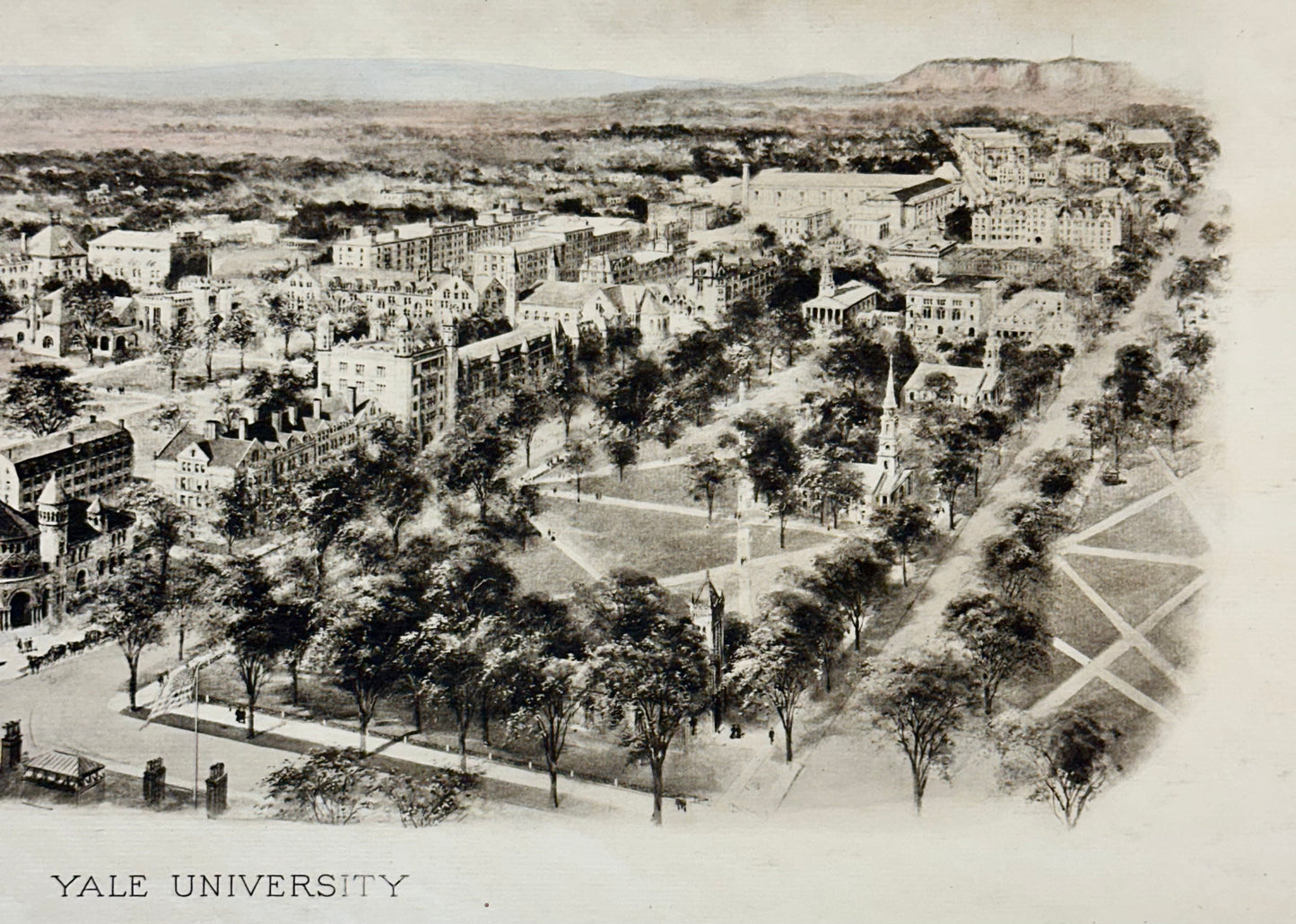 Yale Universtiy Engraving, After Richard Rummell, c.1913 — Original Print Wove Paper