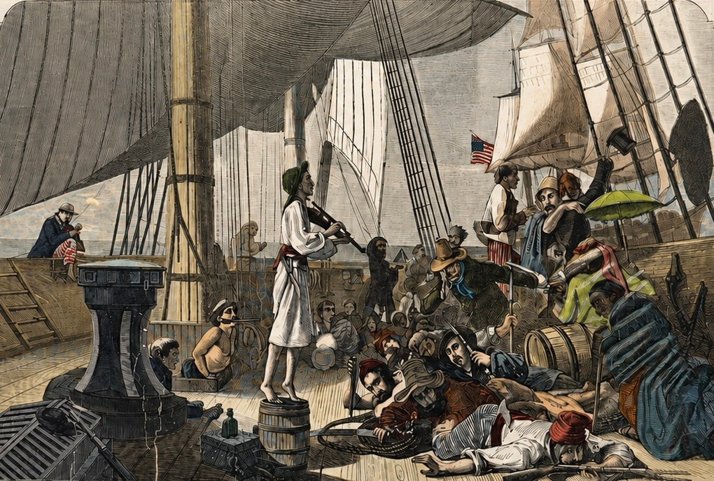 The Pirates, Original Print Harper's Weekly, July 1861
