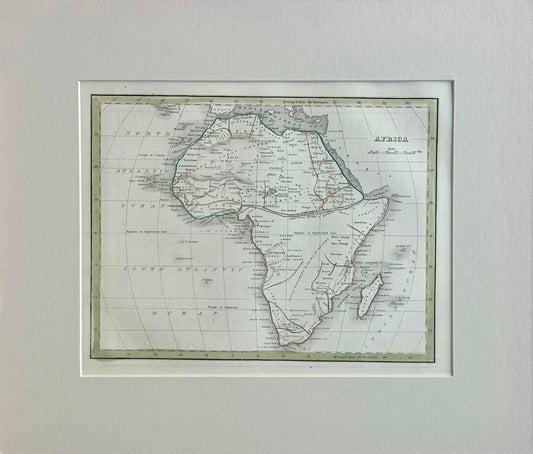 Africa & Madagascar, Original Map by Bradford, 1835