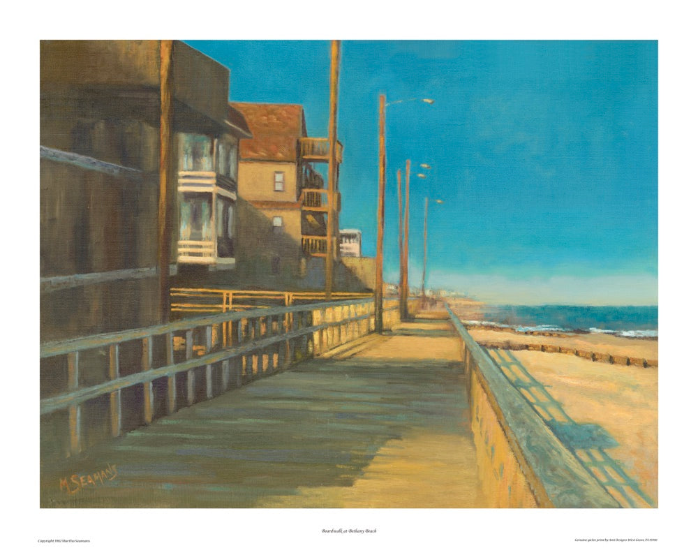 Bethany Beach Boardwalk by Martha Seamans (22 x 36")