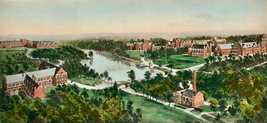Richmond College After Richard Rummell, c.1913 — Hand-Colored Print