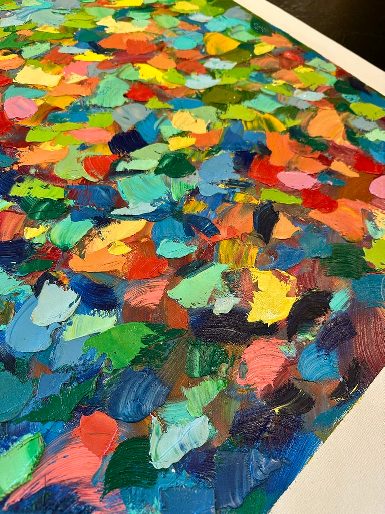 Abstract Painting on Canvas – Textured Palette Knife Style – Unstretched 36 x 48 Large Modern Contemporary Painting on Canvas – Textured Palette Knife Style – Unstretched 36 x 48 Modern Contemporary