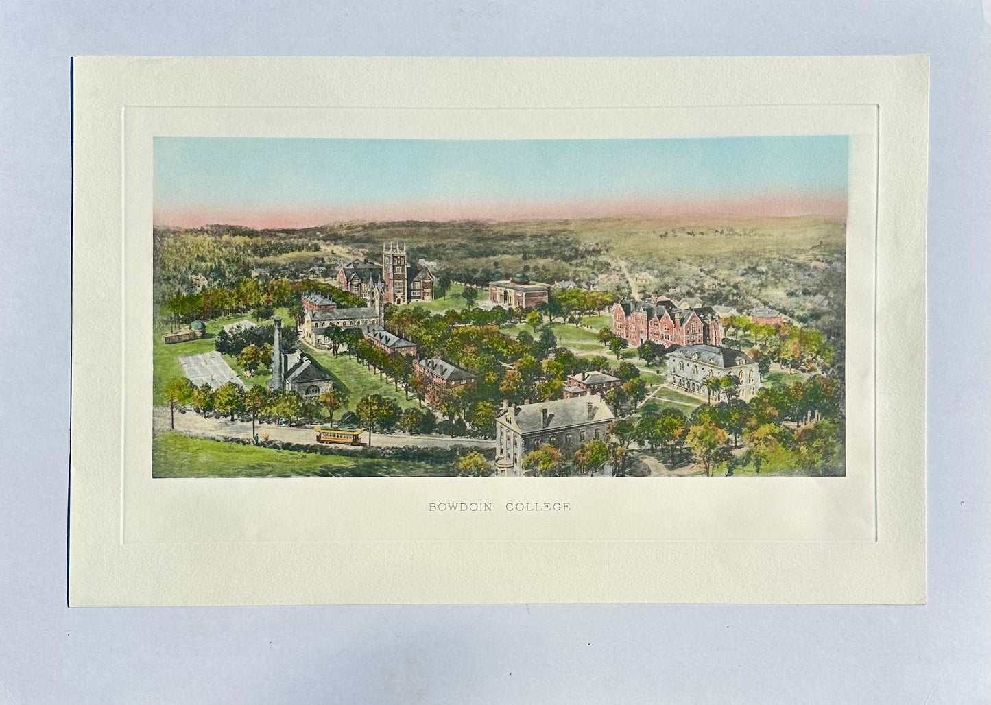 Bowdoin College Early 20th Century Antique Print