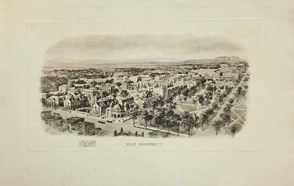 Yale Universtiy Engraving, After Richard Rummell, c.1913 — Original Print Wove Paper