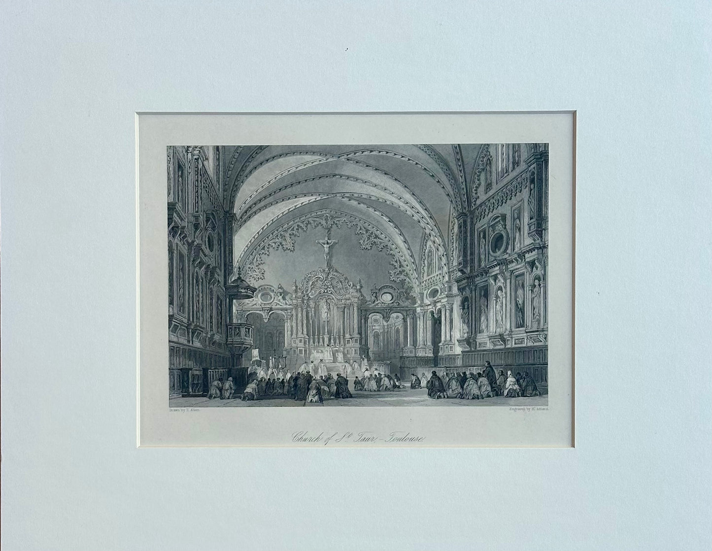 Church of St. Taur (Notre-Dame du Taur) Toulouse, France, 1840