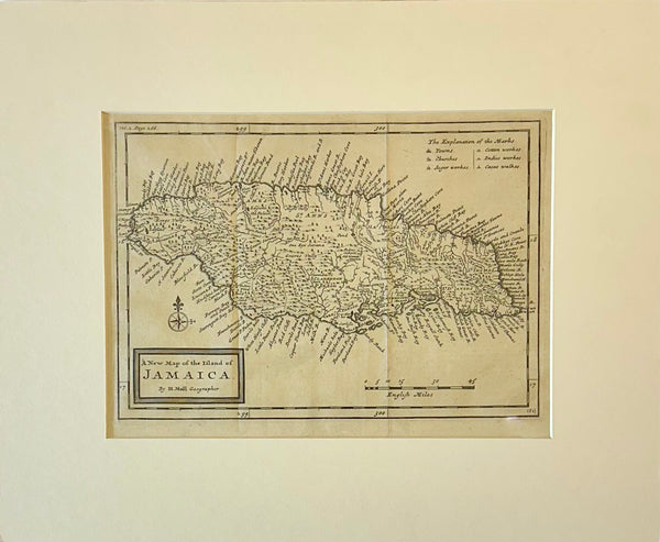 Jamaica by Herman Moll — London, 1716 (Atlas Geographicus)