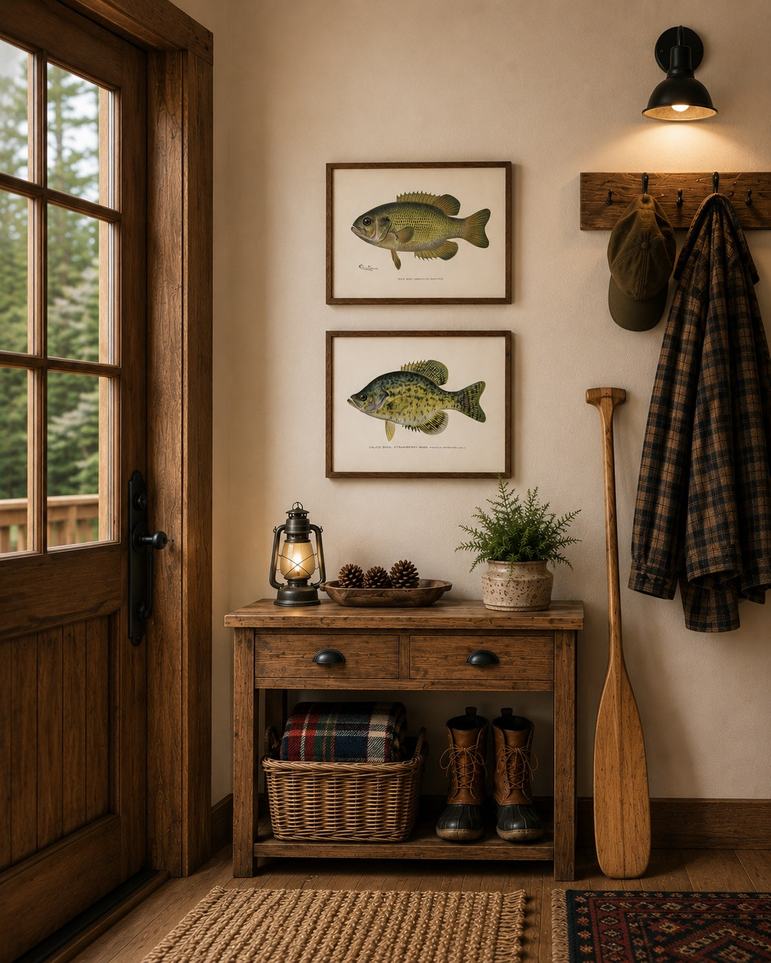 Rock & Calico Bass by Denton, Circa 1903 (S/2)