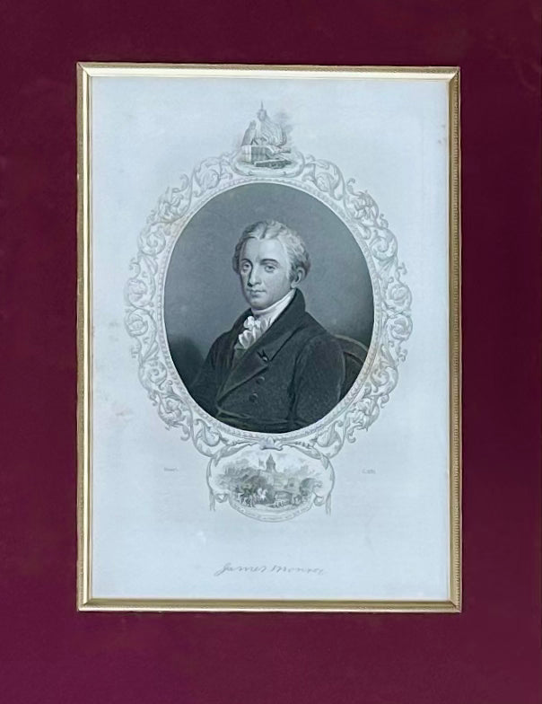 James Monroe Signed Virginia Governor Land Grant Document Autograph, c.1800 — Rockingham County