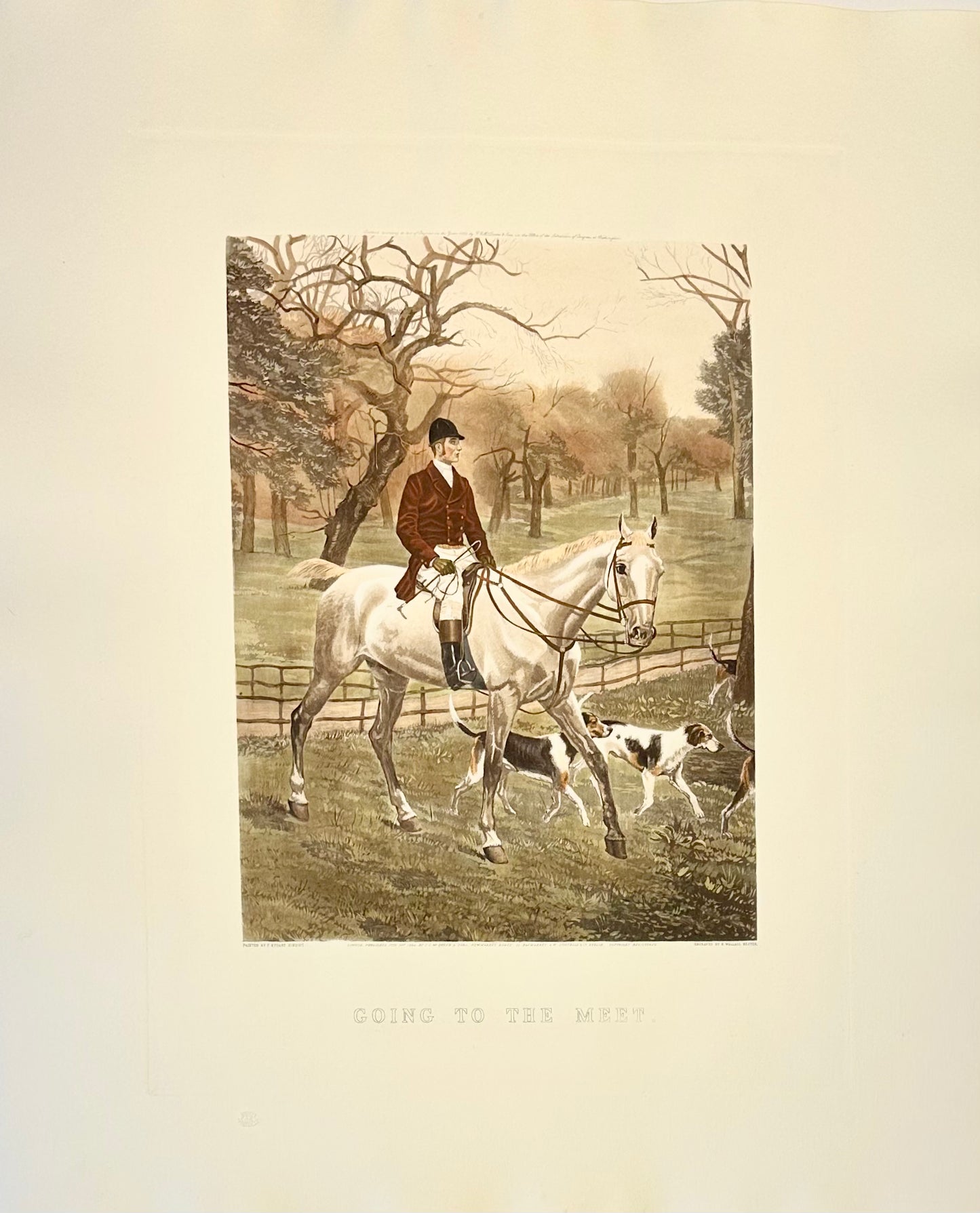 Going to the Meet, engraving by Wallace Hester, 1893